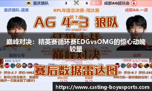 巅峰对决：精英赛循环赛EDGvsOMG的惊心动魄较量